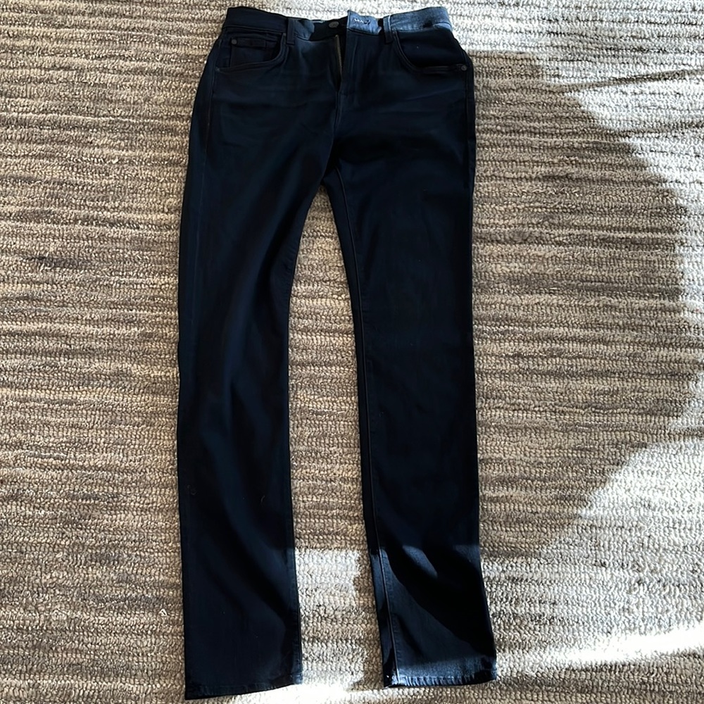 7 for all mankind, luxe sport skinny, paxtyn jean. Dark blue.